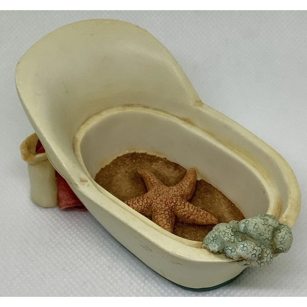 Harmony Kingdom Angelique Noel Angel Bathtub‎ Starfish So Cute!